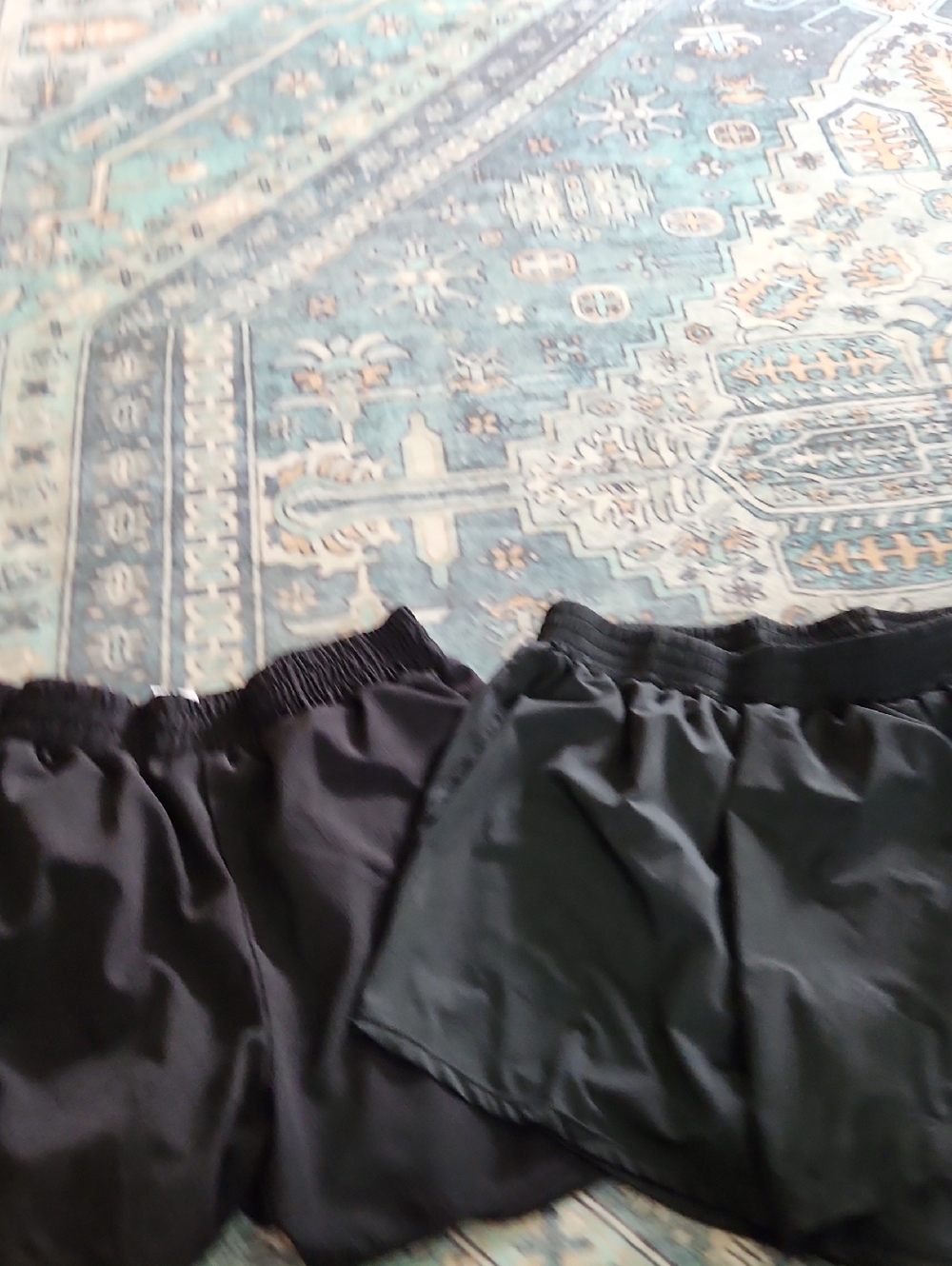 SHEIN Black Athletic Shorts Duo